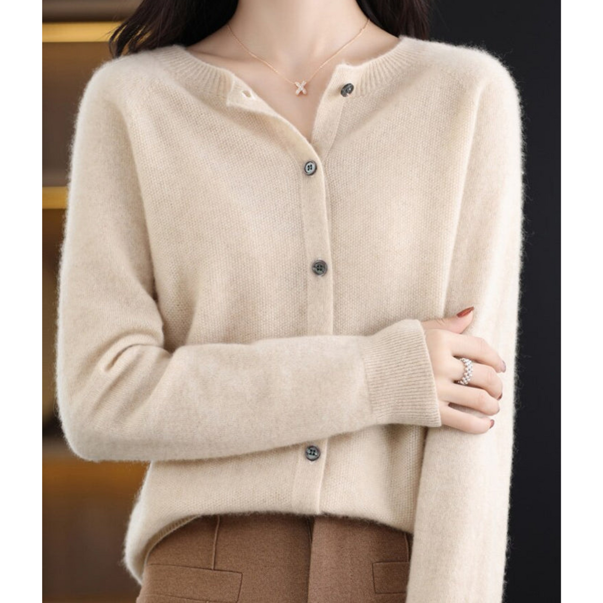 Mercedes | Chaqueta de Punto de Lana Merino