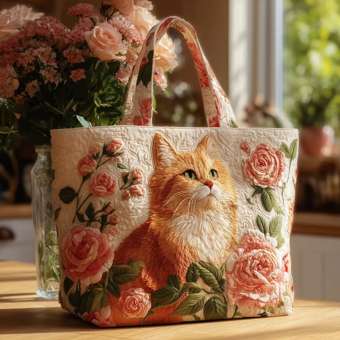 Elsa | Bolso Artesanal Gato Rosa