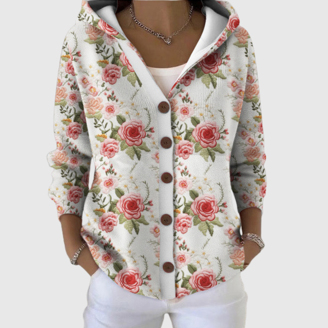 Mari Sol | Chaqueta de Punto con Capucha