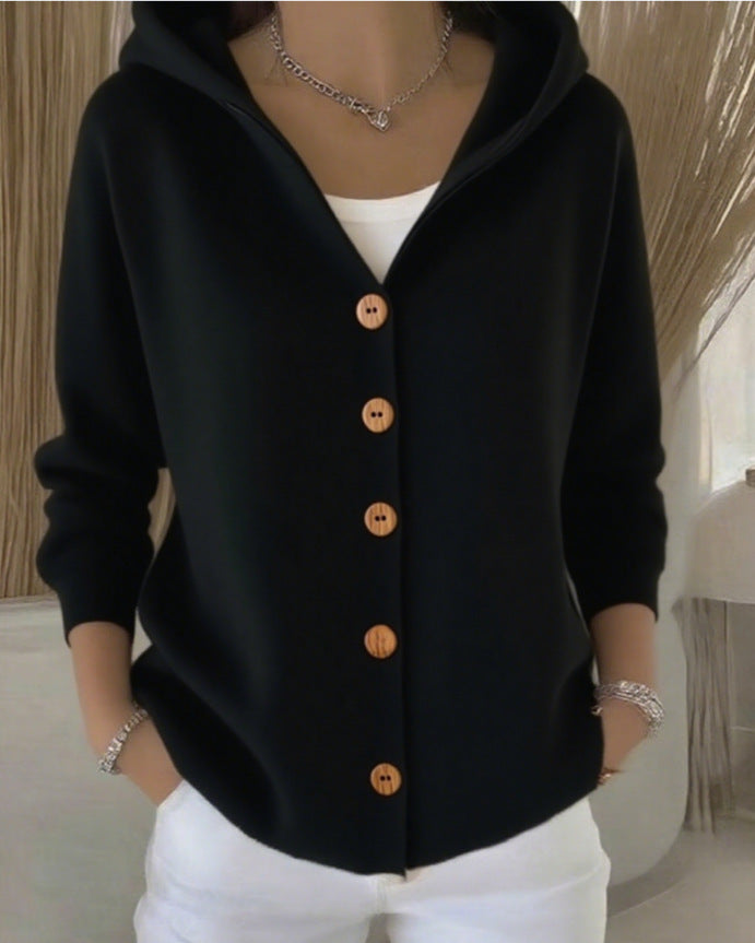 Nuria | Chaqueta de Punto con Capucha