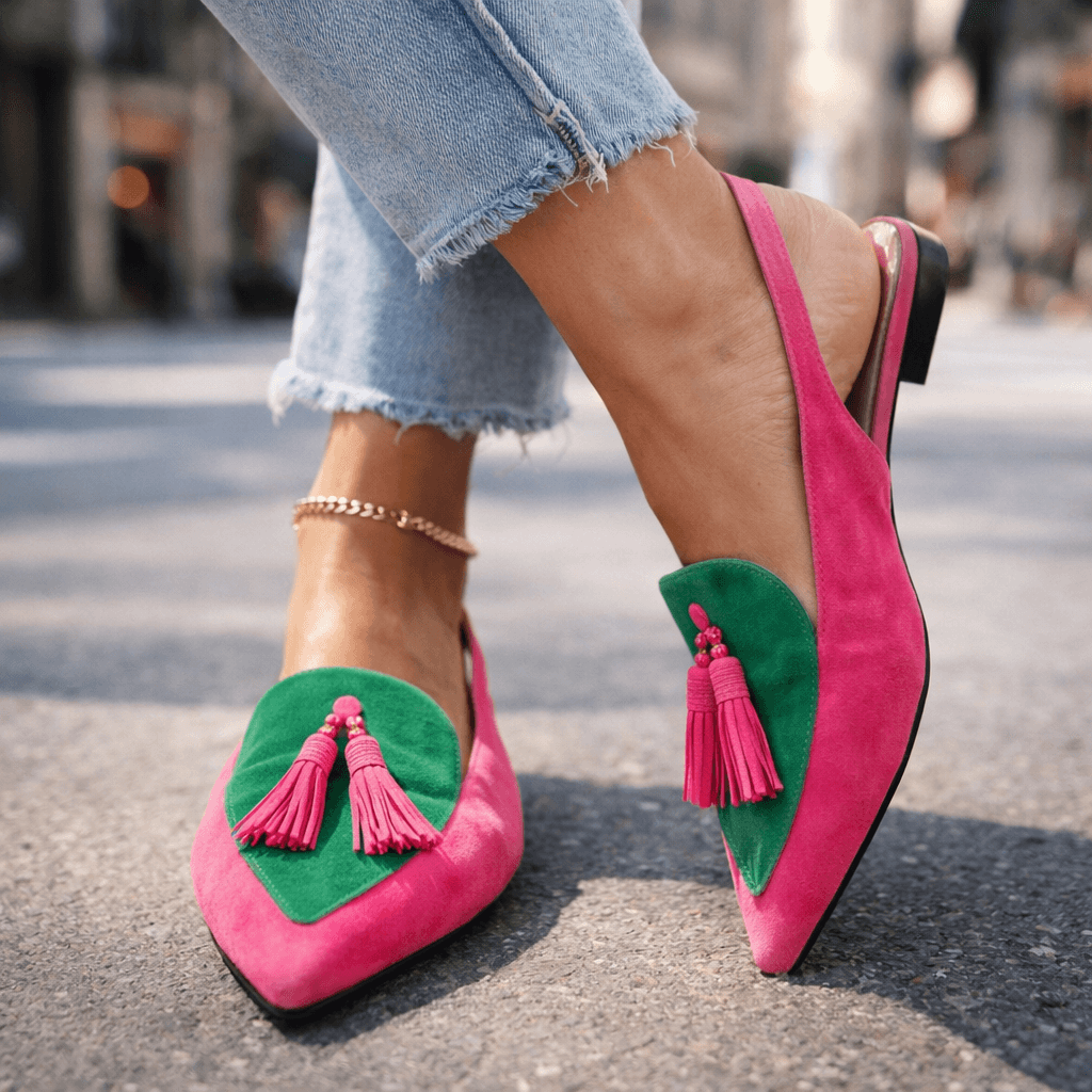 Juana Rosa | Sandalias con Tiras y Flecos