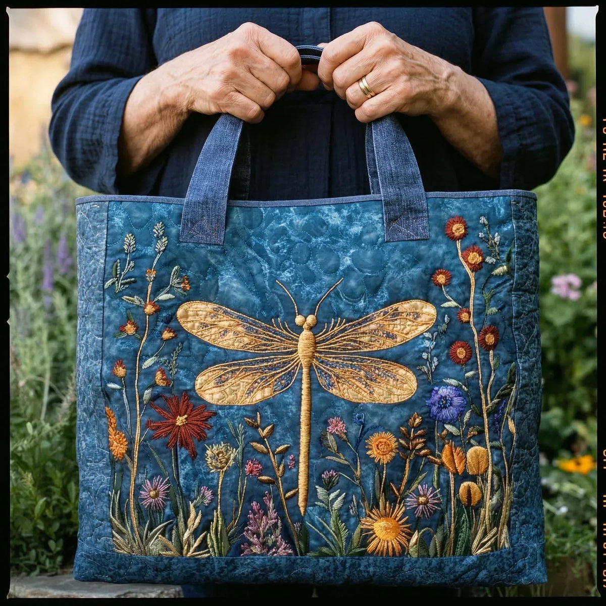 Nora | Bolso Artesanal Libélula Dorada