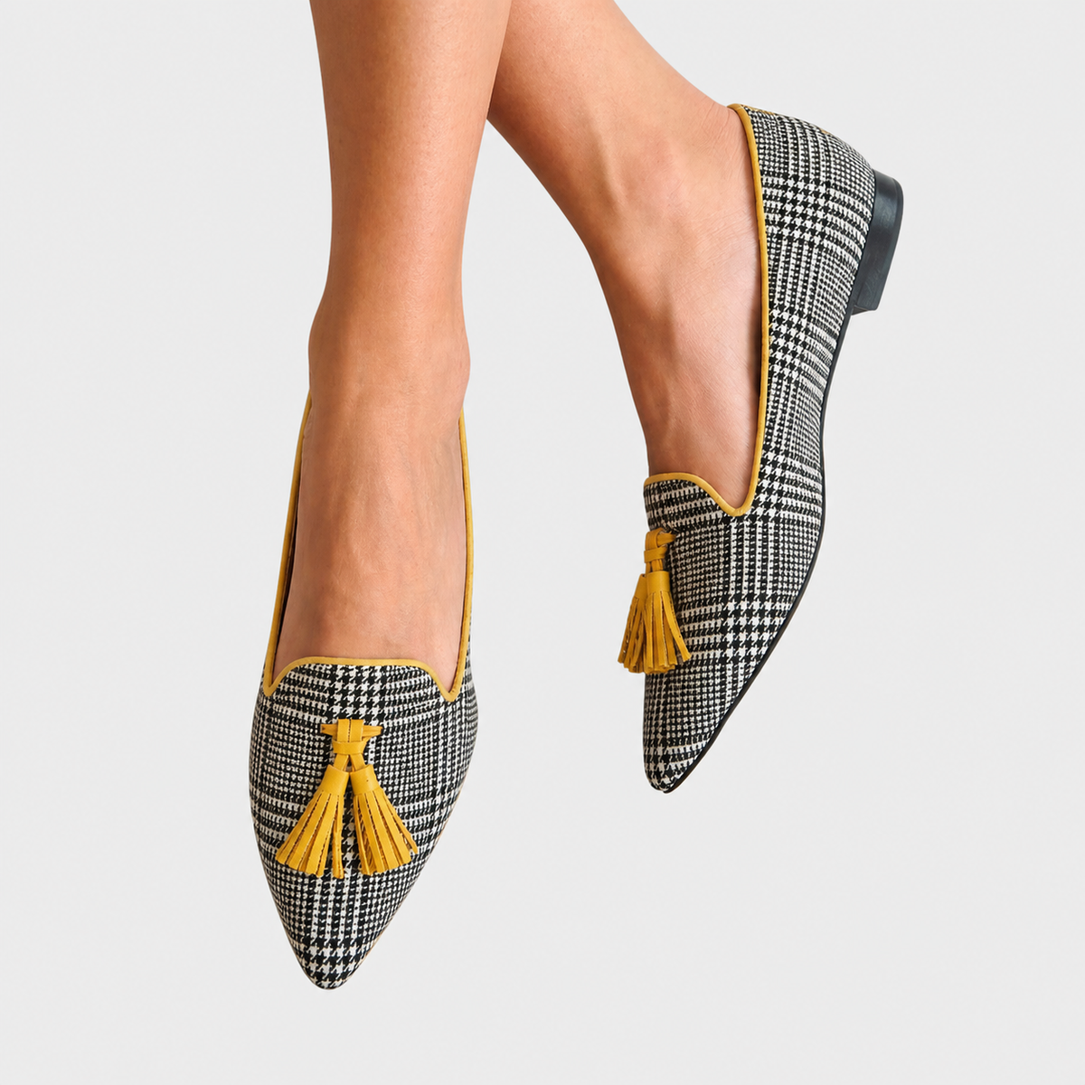 Marta Cristina | Mocasines con Estampado de Rombos