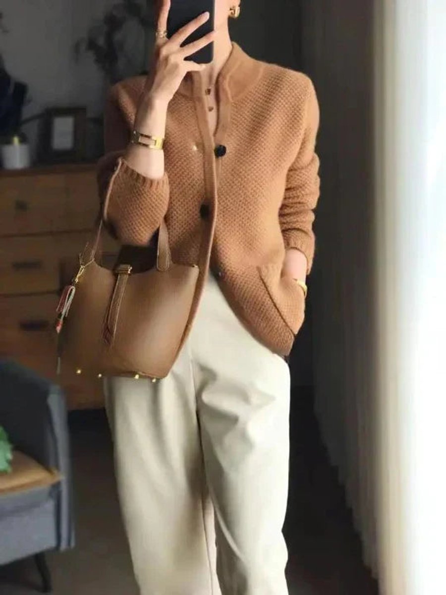 Paloma | Chaqueta de Punto de Lana con Botones