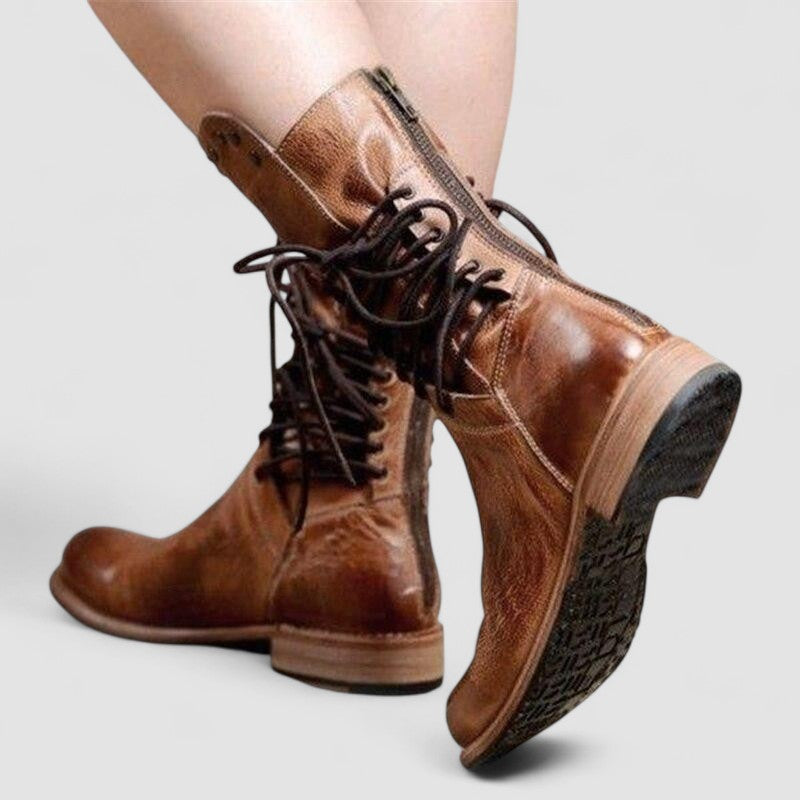 Eva | Botines Vintage con Cordones