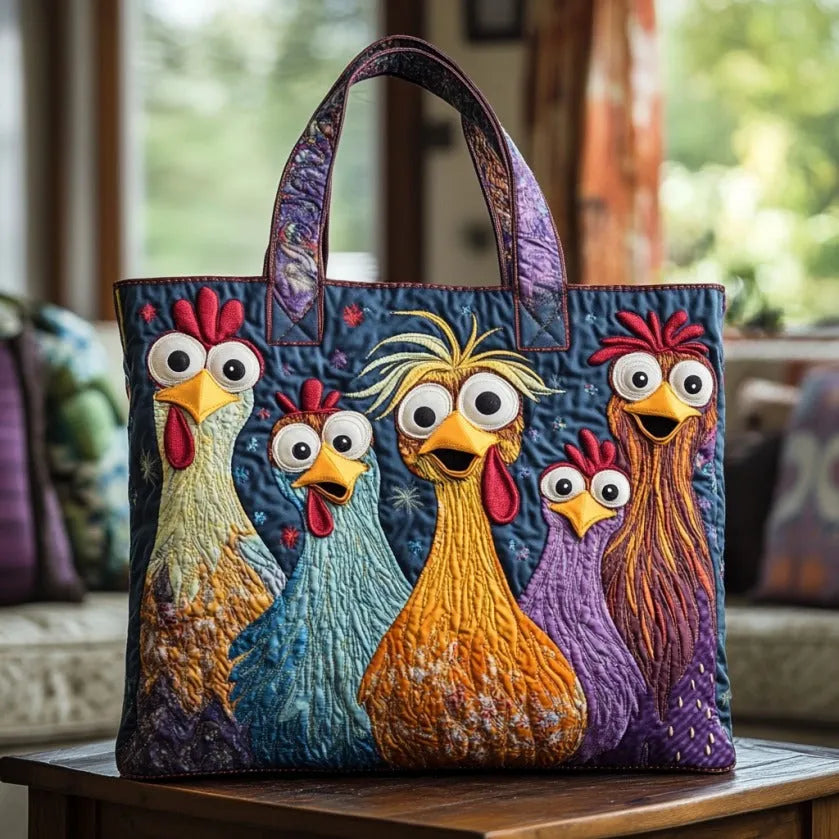 Thais | Bolso Artesanal Cinco Gallinas de Colores