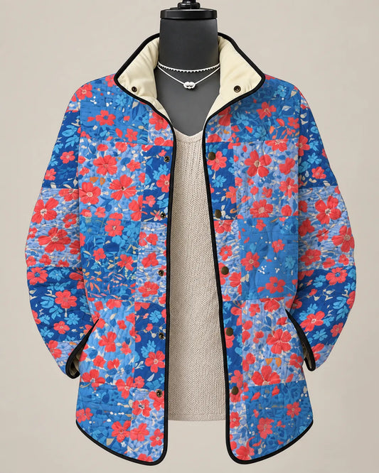 Ana Laura | Chaqueta Acolchada Floral Patchwork