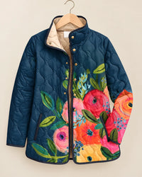 Iris | Chaqueta Acolchada Jardín Pintado