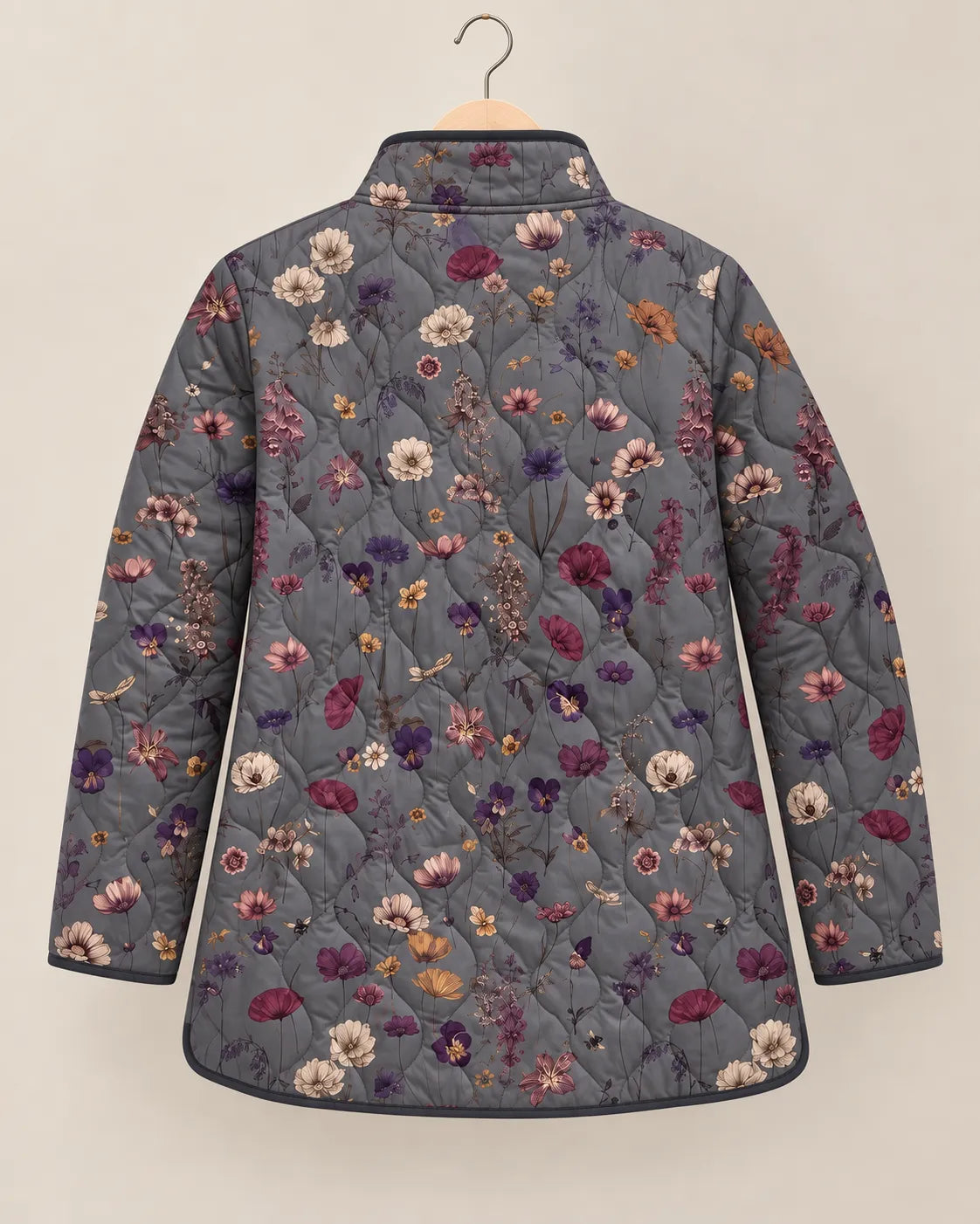 Paula | Chaqueta Acolchada Flores de Pradera