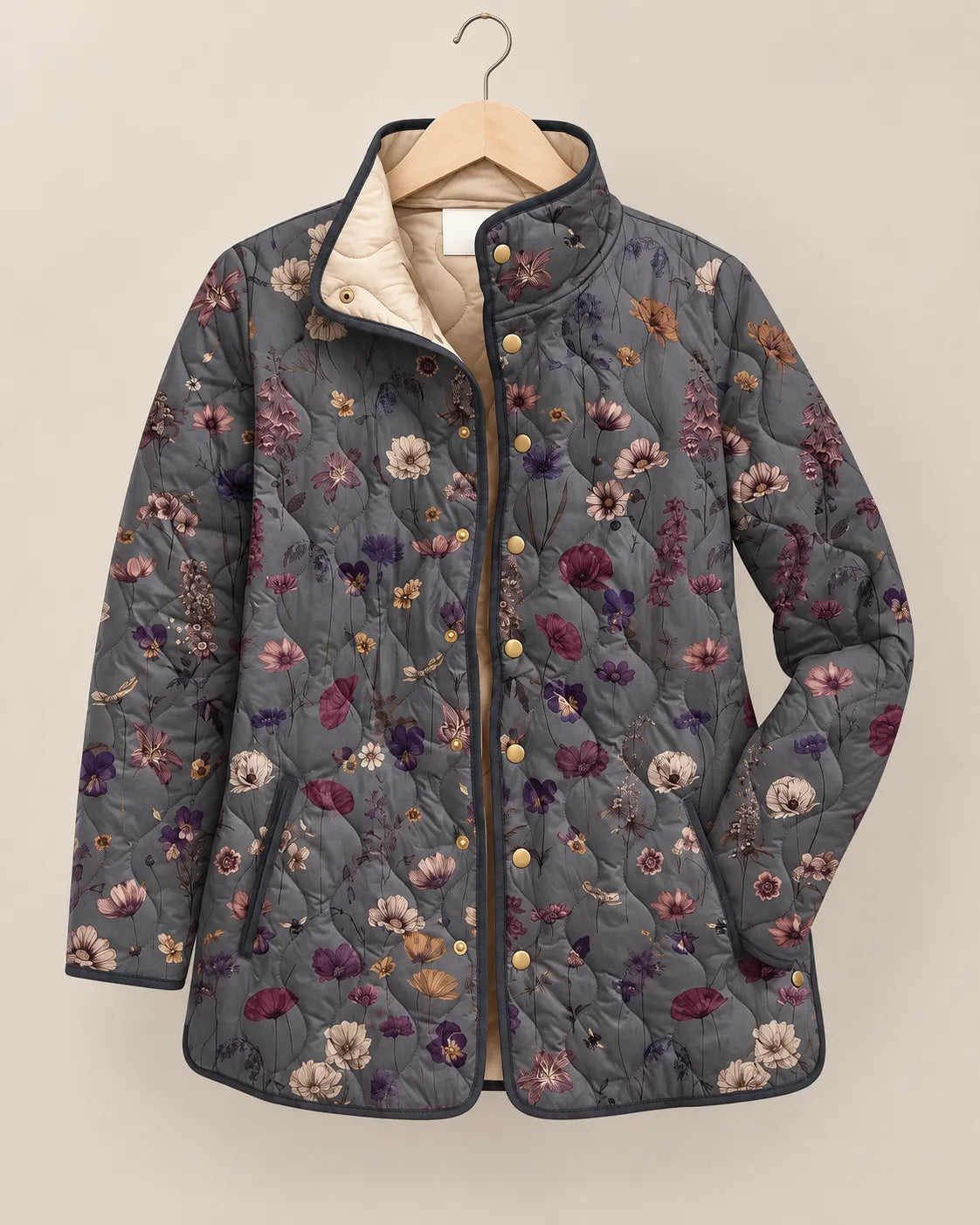 Ana Sofía | Chaqueta Acolchada Floral Patchwork de Jardín
