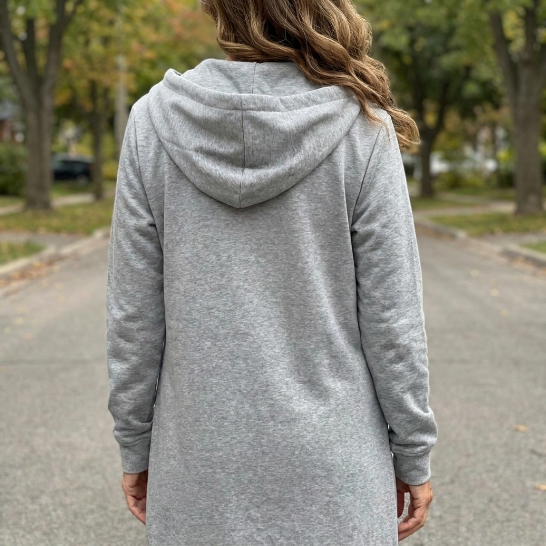 Beatriz | Chaqueta de Punto Larga con Cremallera