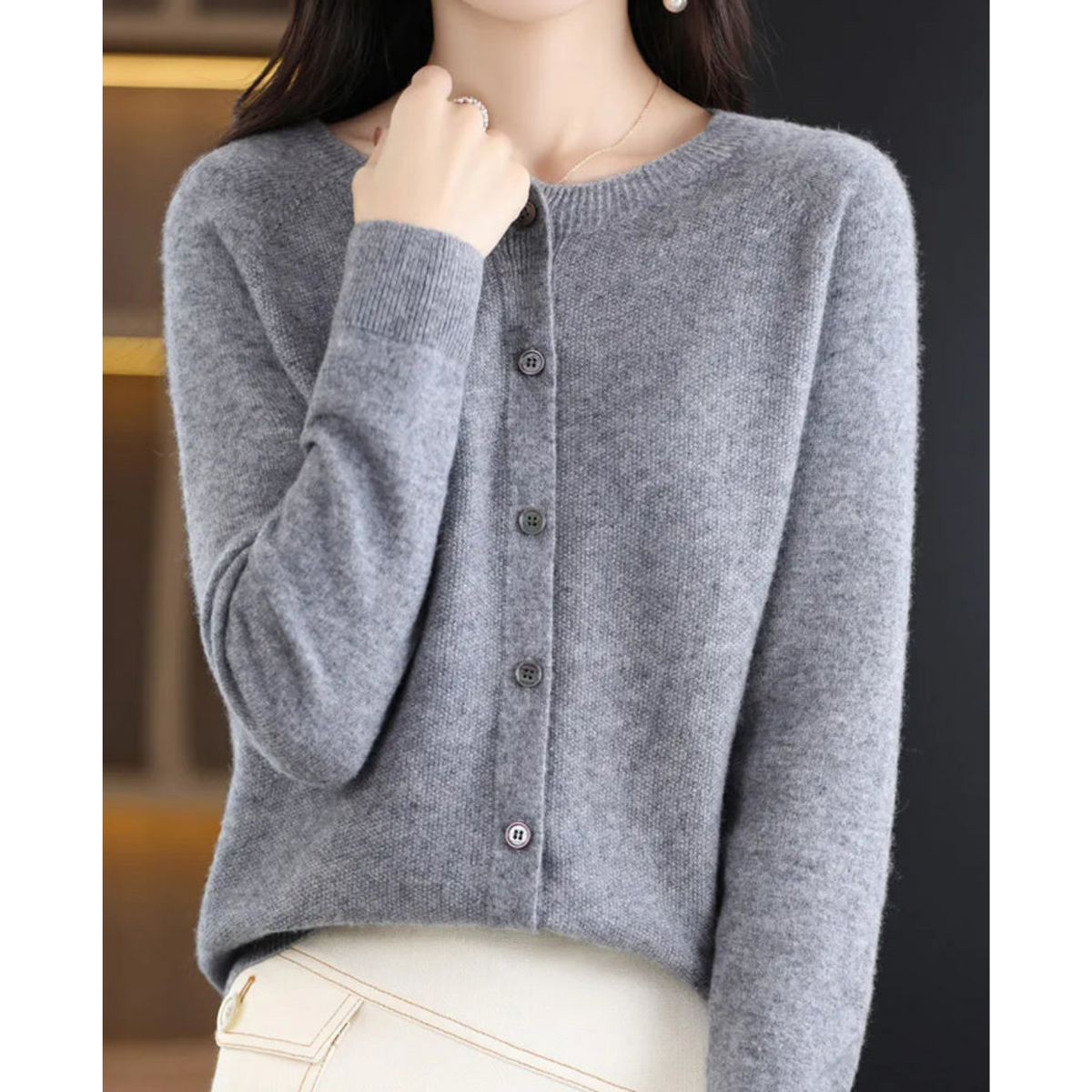 Mercedes | Chaqueta de Punto de Lana Merino