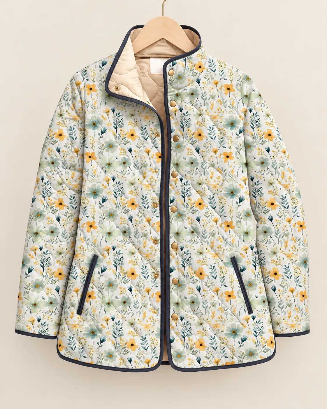 Ana Paula | Chaqueta Acolchada Floral Patchwork de Pradera