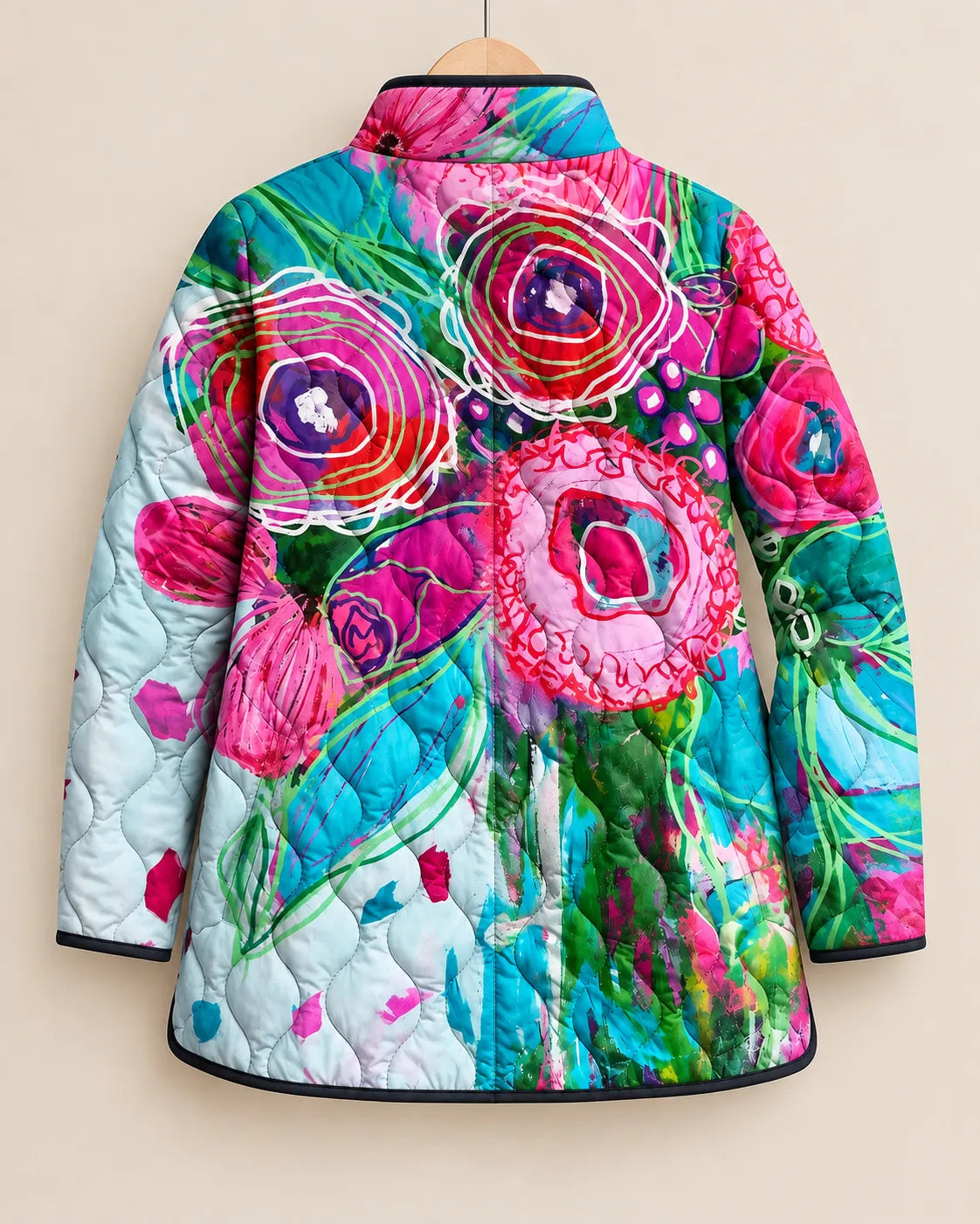 Carla | Chaqueta Acolchada Jardín Pintado