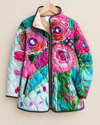 Carla | Chaqueta Acolchada Jardín Pintado