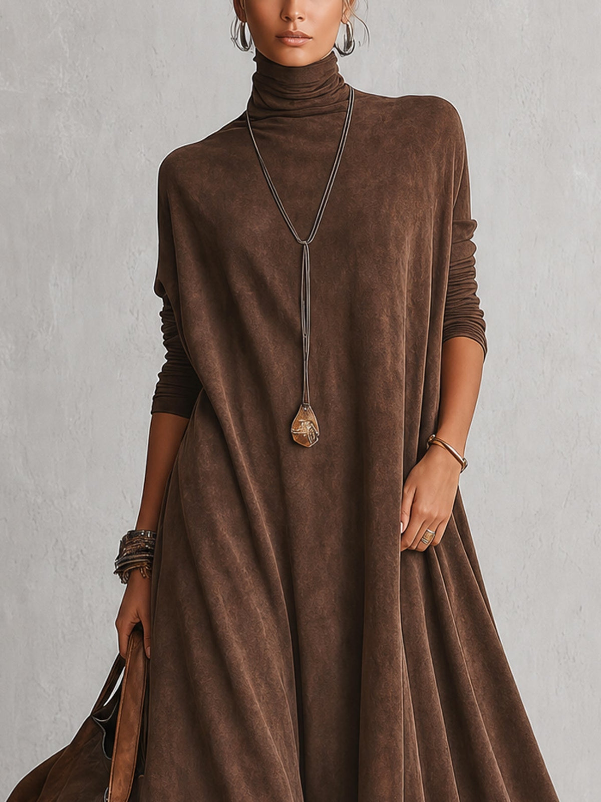 María Sagrario | Vestido Efecto Ante