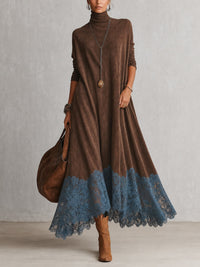 María Sagrario | Vestido Efecto Ante