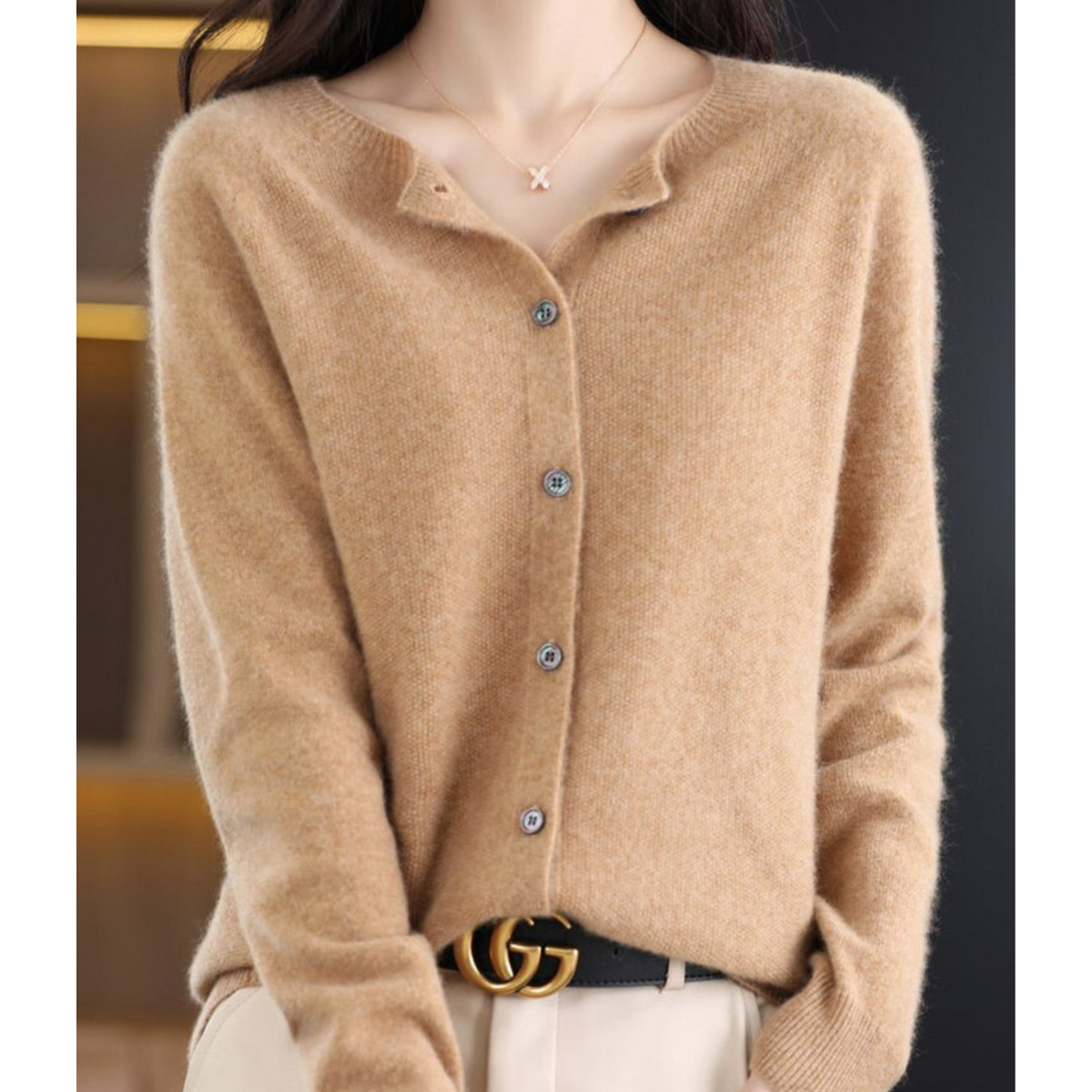 Mercedes | Chaqueta de Punto de Lana Merino