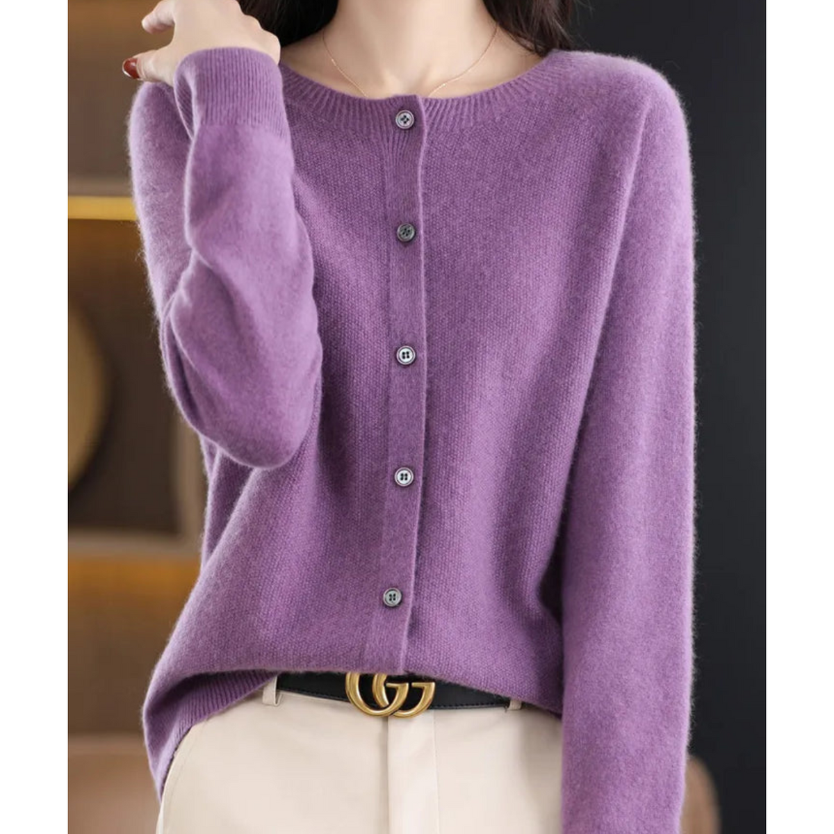 Mercedes | Chaqueta de Punto de Lana Merino
