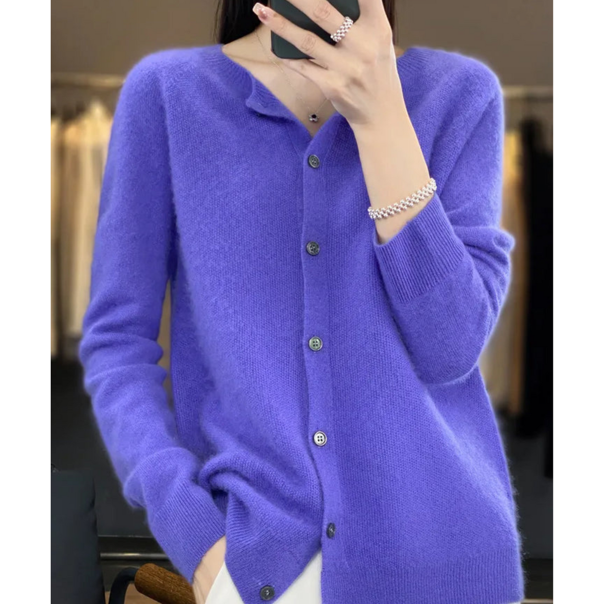 Mercedes | Chaqueta de Punto de Lana Merino
