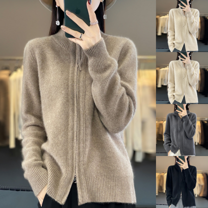 Pilar | Chaqueta de Punto Suave con Cremallera