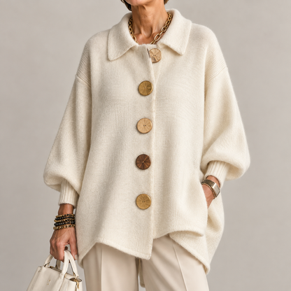 Adelaida | Chaqueta de Punto Oversize con Cuello