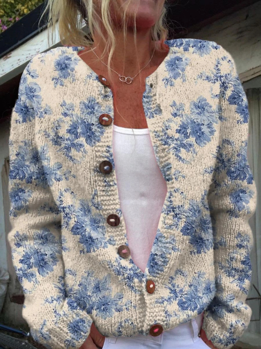 Rosa Elena | Chaqueta de Punto Vintage