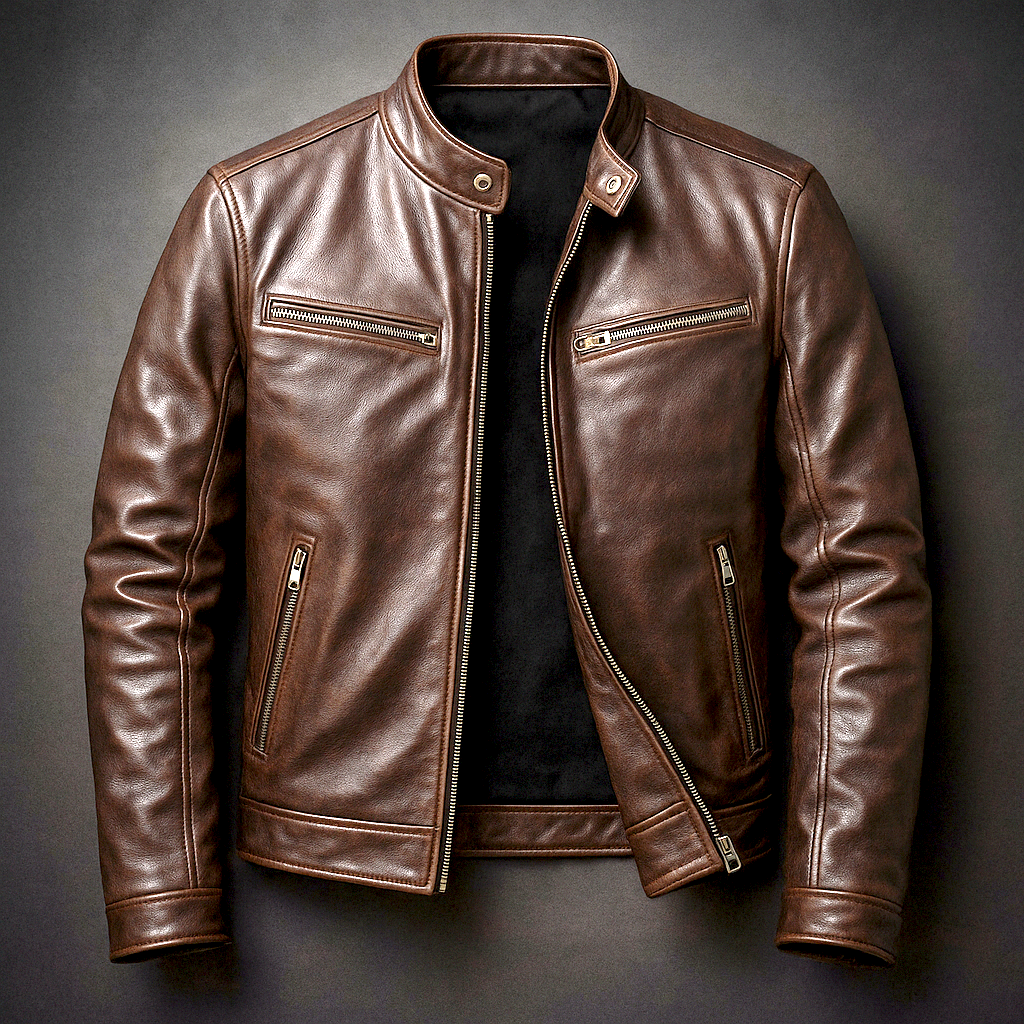 Guillermo | Chaqueta de Cuero Vintage