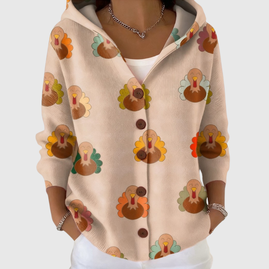 Ana Mari | Chaqueta de Punto con Capucha