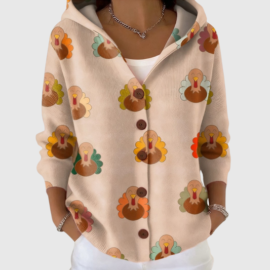 Ana Mari | Chaqueta de Punto con Capucha