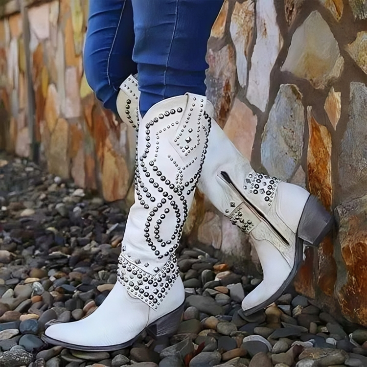 María Sonia | Botas Altas Western con Tachuelas
