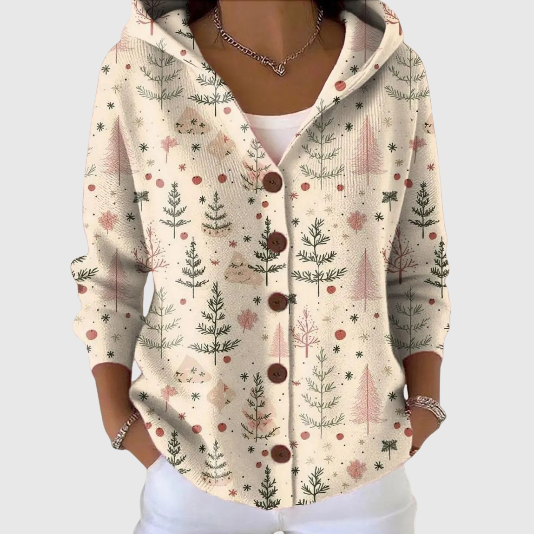 Mari Cielo | Chaqueta de Punto con Capucha