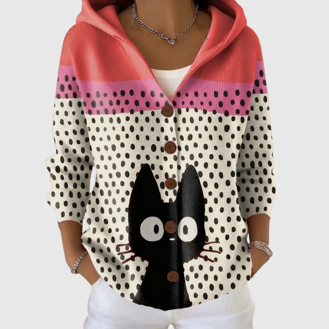 Mari Mar | Chaqueta de Punto con Capucha