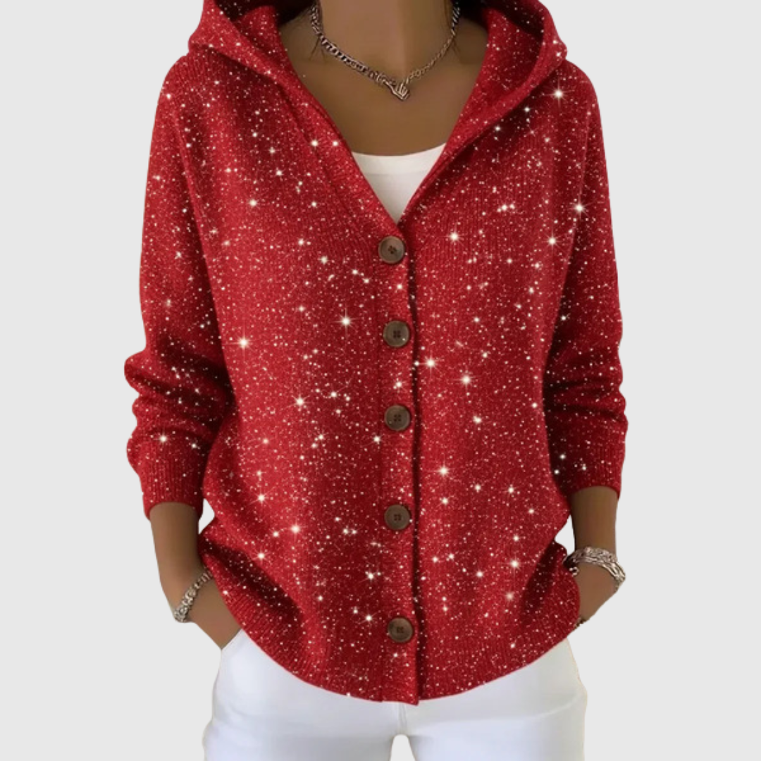 Mari Trini | Chaqueta de Punto con Capucha
