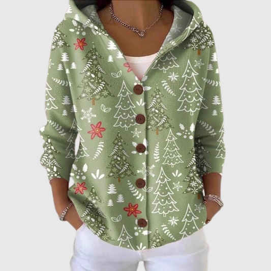 Ana Belén | Chaqueta de Punto con Capucha