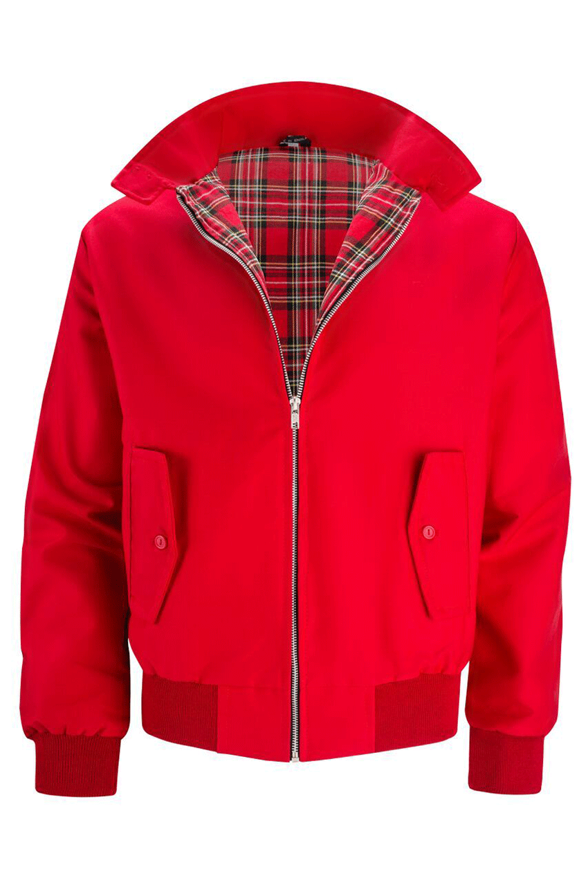 Hernán | Chaqueta Harrington con Forro Tartán