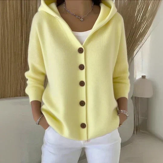 Nuria | Chaqueta de Punto con Capucha