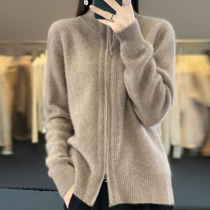 Pilar | Chaqueta de Punto Suave con Cremallera
