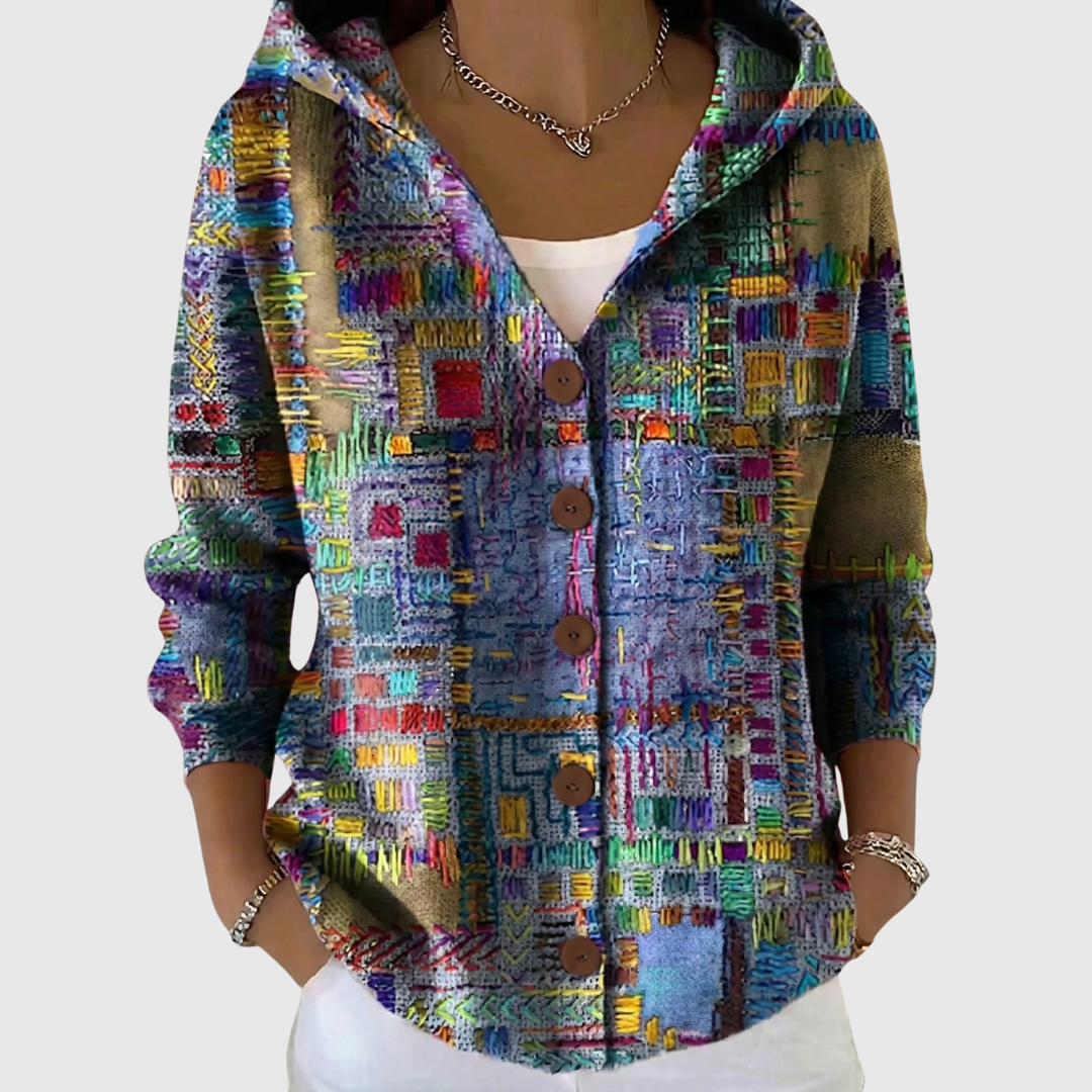 Ana Pilar | Chaqueta de Punto con Capucha