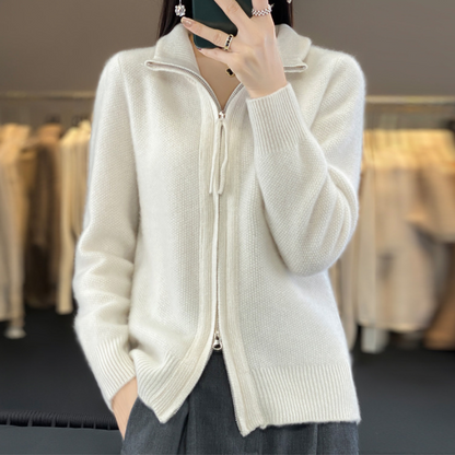 Pilar | Chaqueta de Punto Suave con Cremallera
