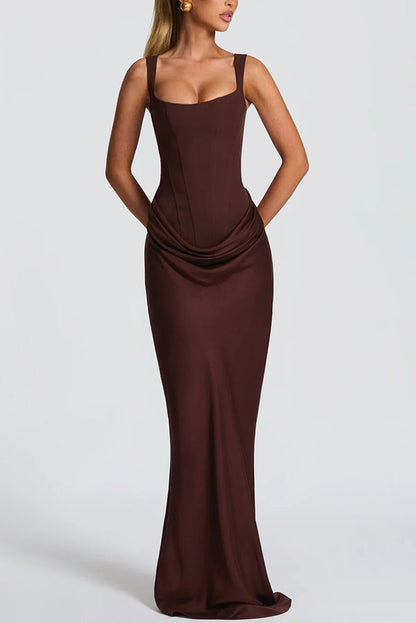 Mariví | Vestido Maxi con Escote Cuadrado