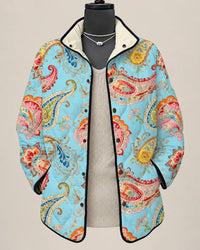 Sara María | Chaqueta Acolchada Paisley Vibrante