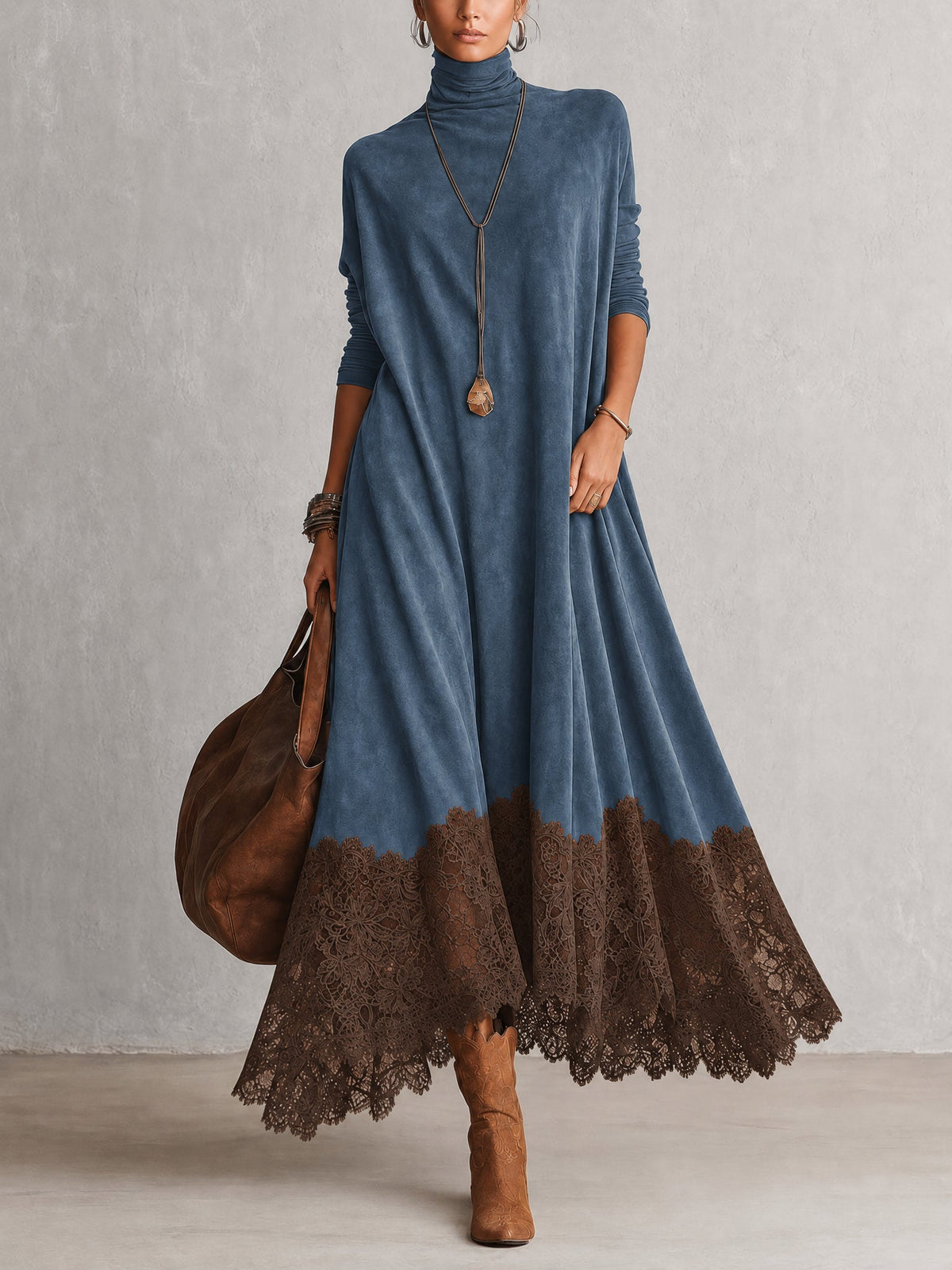 María Remedios | Vestido Efecto Ante