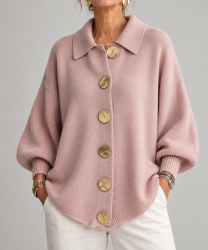Adelaida | Chaqueta de Punto Oversize con Cuello