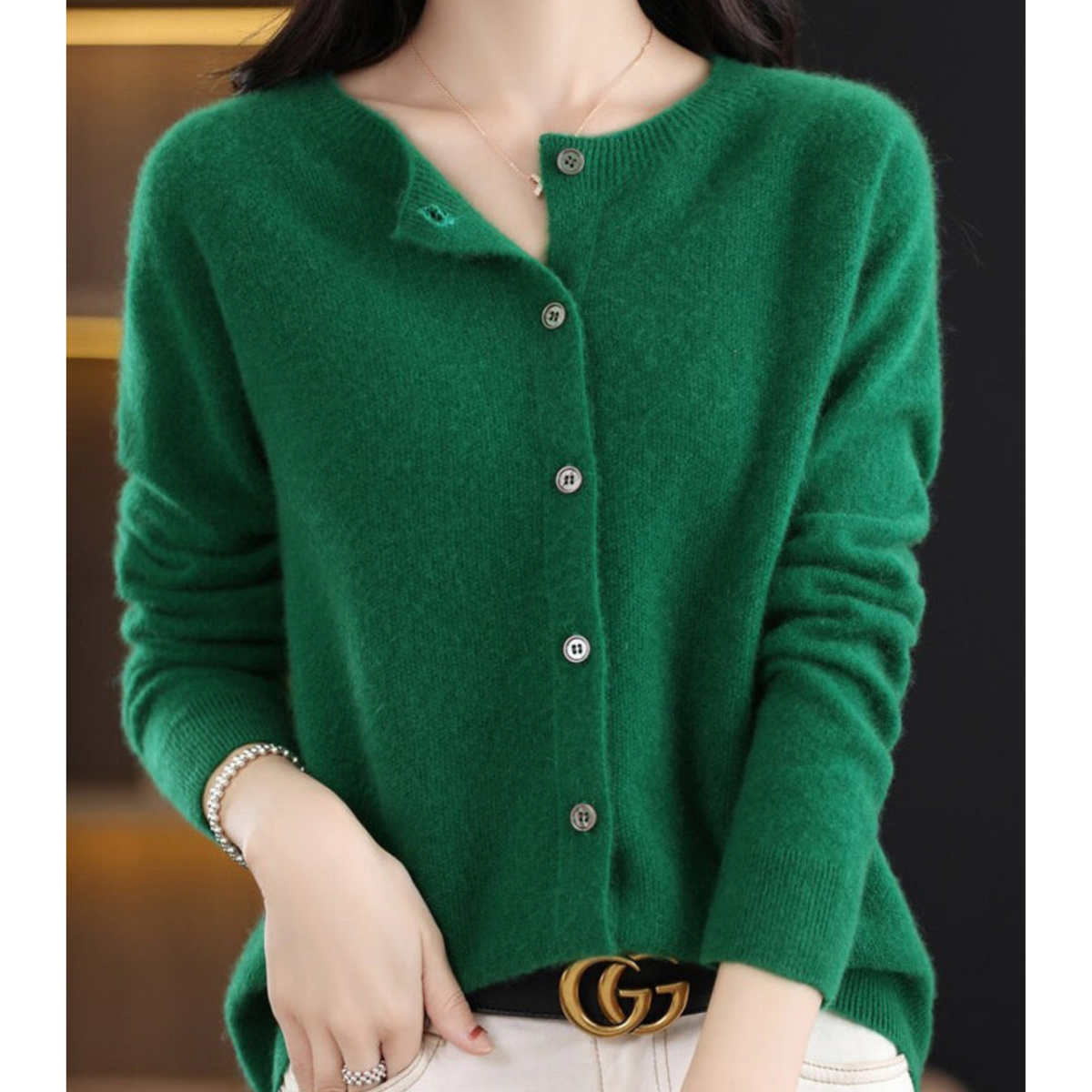 Mercedes | Chaqueta de Punto de Lana Merino