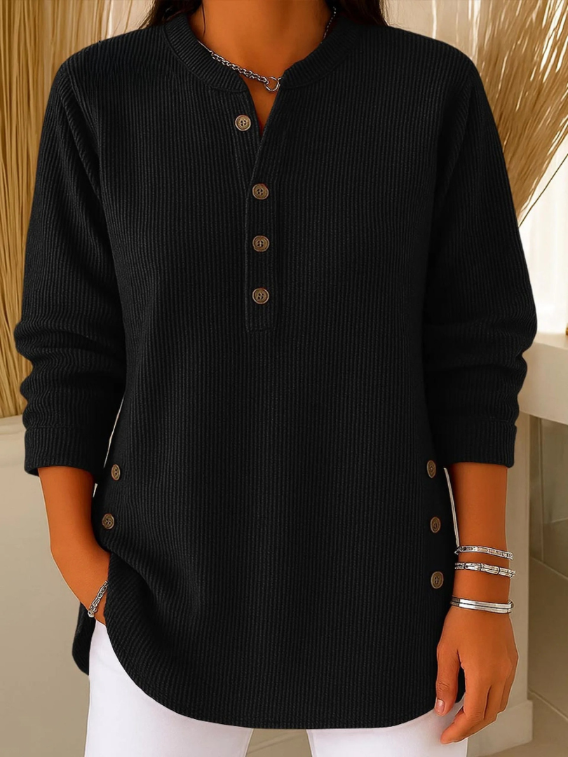 Francisca | Túnica Henley con Botones