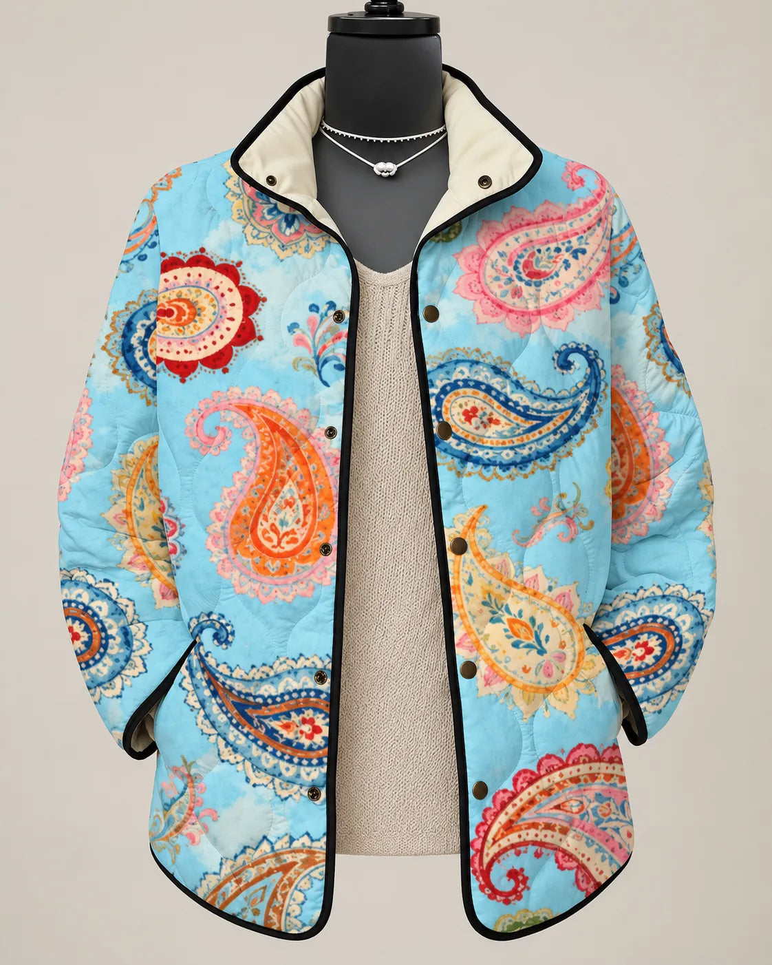 Carla | Chaqueta Acolchada Jardín Pintado