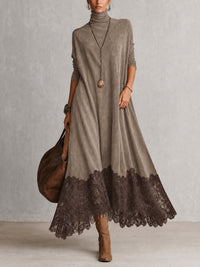 María Amparo | Vestido Efecto Ante