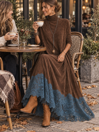 María Sagrario | Vestido Efecto Ante