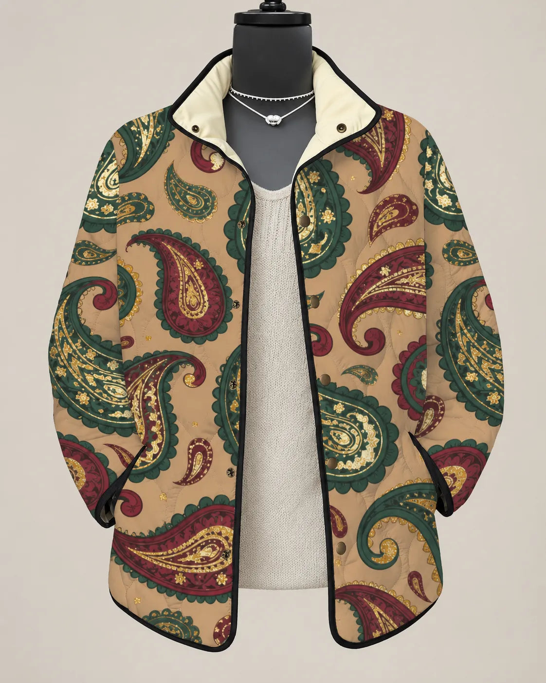 Carla | Chaqueta Acolchada Jardín Pintado